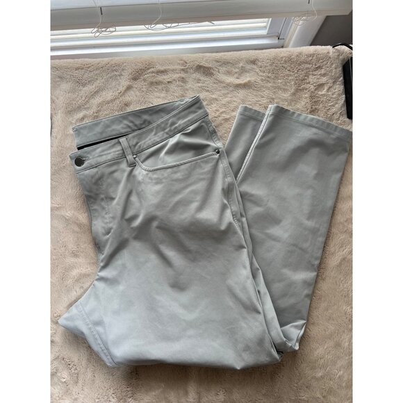 Lululemon Mens Light Gray ABC Pants Size 40 With Back & Front Pockets - Comfy - Picture 11 of 11